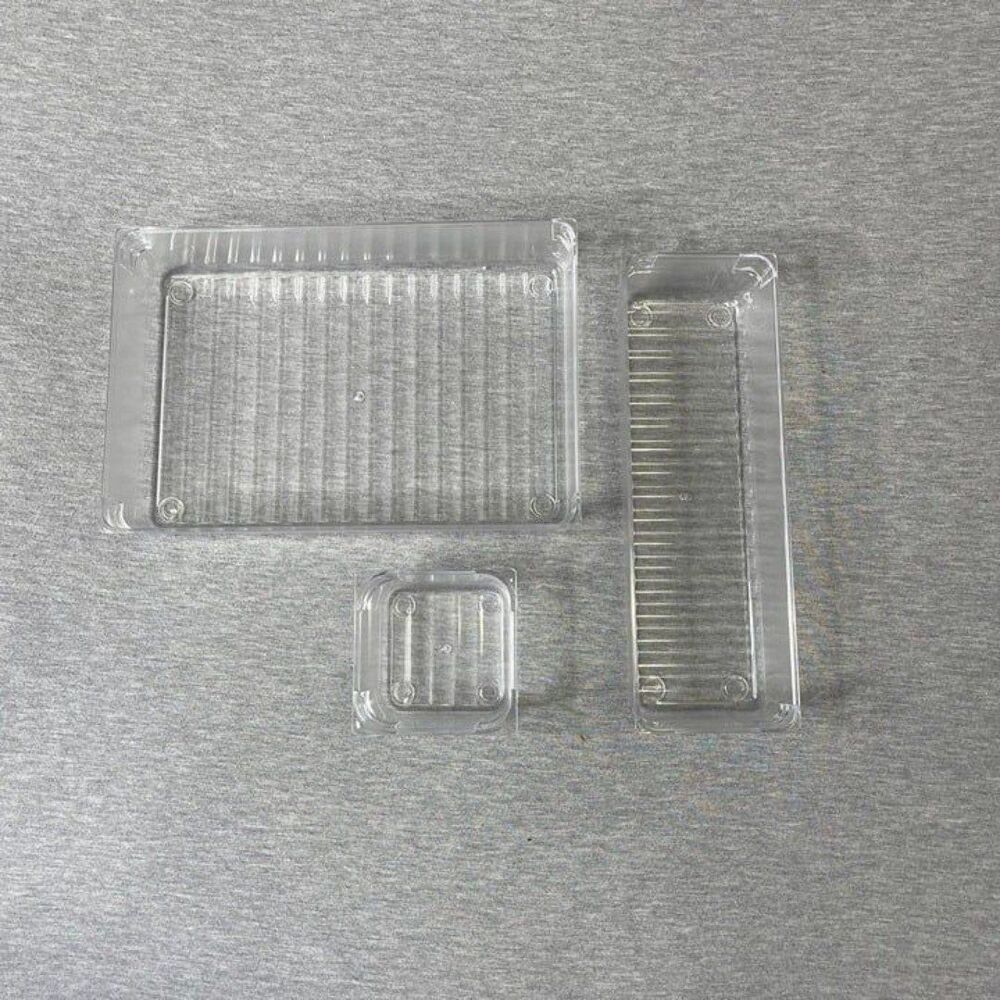 iDesign Clear Acrylic Vanity Beauty Makeup Organizers 3 PCS. Set